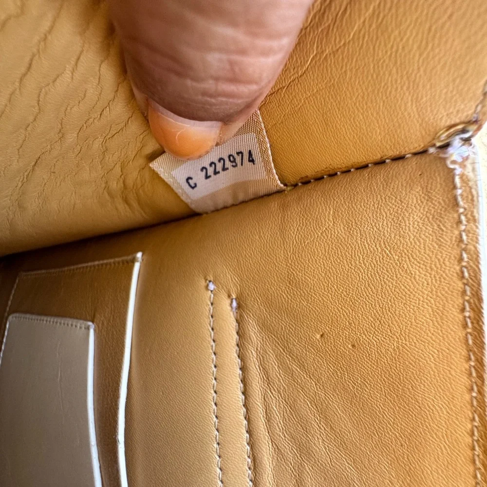 Dooney & Bourke (Made in Italy) Vintage White Leather Bamboo Handle Backpack